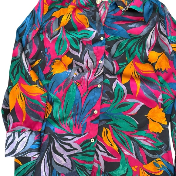 Haver + Blair Button Down Blouse Multicolor M - Picture 7 of 7
